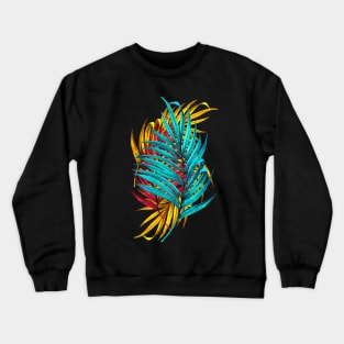 Colorful Palm Leaves Crewneck Sweatshirt